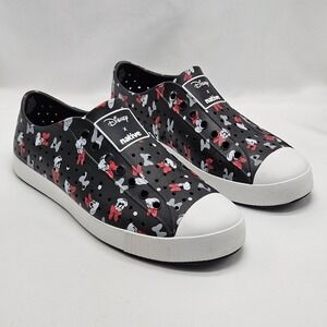 Disney X NATIVE‎ Minnie Mouse Disney Park Shoes M 9 W 11 Unisex Black White Red